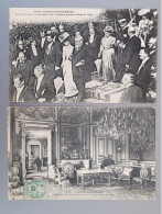 Fêtes Franco-norvegiennes   1907  . 2 Cartes - Demonstrations