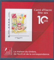 Mini Collector Carré D'Encre Fête Ses 10 Ans Timbre TVP LV Adhésif Philaposte - Ongebruikt