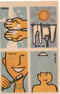 Slovakia - 4 Matchbox Labels - Personal Hygiene, Teeth Cleaning - Boites D'allumettes - Etiquettes