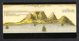 Carte Panoramique - Afrique Du Sud - CAP DE BONNE ESPERANCE Par N. De Fer ( Format 11X21,5 Cm)   Réf N° 82 - Voiliers - Afrique Du Sud