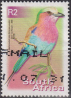 2000 Südafrika ° Mi:ZA 1304A, Sn:ZA 1192, Yt:ZA 1127V, Lilac-brested Roller (Coracias Caudata), Vögel - Usados