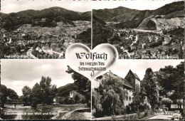 72419380 Wolfach Totalansichten Zusammenfluss Von Wolf Und Kinzig Schloss Anlage - Wolfach