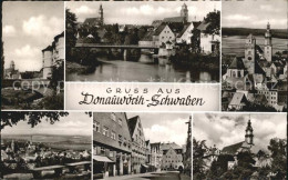 72419378 Donauwoerth Schloss Stadtblick Kirche Strassenpartie Donauwoerth - Donauwörth