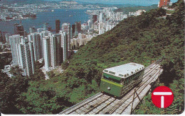 TARJETA DE HONG KONG DE $50 TRAM FUNICULAR RAILWAY (AUTELCA) - Hong Kong