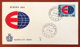 San Marino - FDC - 15 Ottobre 1964 - Europa - FDC