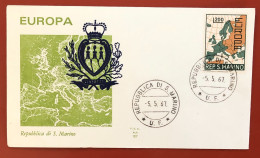 San Marino - FDC - 5 Maggio 1967 - Europa - FDC