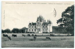 CP Ecrite * NORT SUR ERDRE Château De Montreuil La Prairie ( Vaches )  F. Chapeau Editeur - Nort Sur Erdre