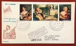 San Marino - FDC - 10 Settembre 1970 - 2º Centenario Della Morte Di Giambattista Tiepolo - FDC