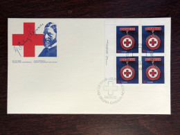 CANADA FDC COVER 1984 YEAR RED CROSS  HEALTH MEDICINE STAMPS - Lettres & Documents