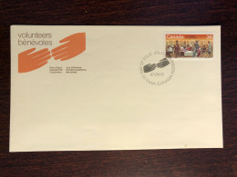 CANADA FDC COVER 1987 YEAR DISABLED PEOPLE RED CROSS HEALTH MEDICINE STAMPS - Brieven En Documenten