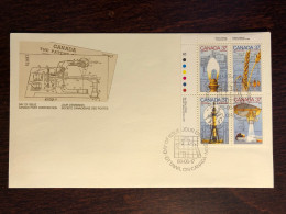 CANADA FDC COVER 1988 YEAR RADIOLOGY OIL MICROSCOPE HEALTH MEDICINE STAMPS - Lettres & Documents