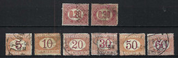 ITALIE Taxe Ca.1870-75-: Lot D' Obl. - Impuestos