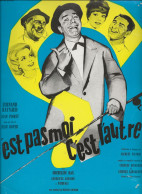 PUBLICITE DE  PRESSE -MANUEL D'EXPLOITATION - FILM : C'EST PAS MOI, C'EST L'AUTRE -ANNEE 1962 - Cinema Advertisement