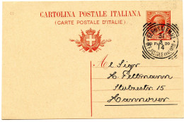 ITALIE - LEVANT - CARTE POSTALE 10C LEONI DE GERUSALEMME, 1914 - European And Asian Offices