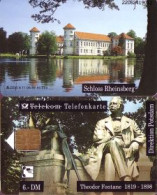 Telefonkarte A 11 06.92 OPD Potsdam, Fontane, Schloß Rheinsberg, DD 2208 Comp.Nr - Unclassified