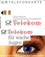 Telefonkarte A 17B 07.91wache Augen,DD1108Aufl.29000(1 Kratzer Auf Vorderseite) - Unclassified