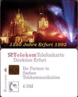 Telefonkarte A 06 05.92 Direktion Erfurt, Modul 20, DD 3206, Aufl. 50000 - Unclassified