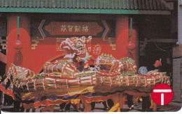 TARJETA DE HONG KONG DE $50 DRAGON DANCE OF LUNAR NEW YEAR (AUTELCA) - Hongkong