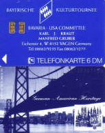 Telefonkarte K 592 12.92 Bayerische Kulturtournee, German American Heritage - Unclassified