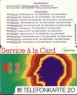 Telefonkarte K 95 08.90, Service á La Card, Aufl. 2000 - Unclassified