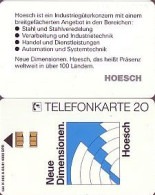 Telefonkarte K 262 A 03.91, Hoesch 20 Einheiten, Aufl. 4000 - Unclassified