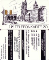 Telefonkarte K 312 06.91, München Odeonsplatz, Aufl. 1000 - Unclassified