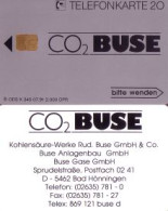 Telefonkarte K 345 07.91, CO 2 - Buse - Bad Hönningen, Aufl. 2000 - Unclassified