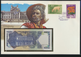 Geldschein Banknote Banknotenbrief Uruguay Exotisches Motv - Altri & Non Classificati