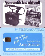 Telefonkarte K 430 08.91, Arno Stahler - Antiquitäten, Aufl. 3000 - Unclassified