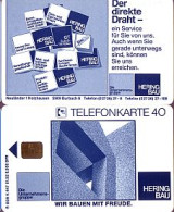 Telefonkarte K 647 01.92, Hering Bau, Aufl. 6000 - Unclassified