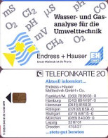 Telefonkarte K 646 01.92, Endres + Hauser Meßtechnik, Aufl. 4000 - Unclassified