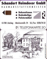 Telefonkarte K 679 01.92, Schandert Heimdecor, Schloß Wiepersdf., Aufl.2000 - Unclassified