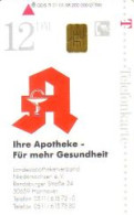 Telefonkarte R 01 01.98 Apotheke - Drogen Führen Nicht Weiter, DD 2802 - Sin Clasificación