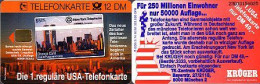 Telefonkarte S 74 10.92 Krüger USA, DD 2303 Spritzguß Nr. - Sin Clasificación