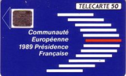 Telefonkarte Frankreich, Communauté Europénne 1989 Présidence Francaise, 50 - Sin Clasificación