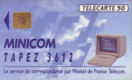 Telefonkarte Frankreich, Minicom Tapez 3612 (1), 50 - Non Classés