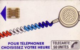 Telefonkarte Frankreich, Pour Téléphoner Choisissez Votre Heure, Weiß, 50 - Ohne Zuordnung