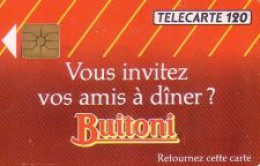 Telefonkarte Frankreich, Vous Invitez Vos Amis à Dîner? Buitoni, 120 - Ohne Zuordnung