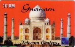 Calling Card, Gnanam, Tajmahal, Schrift "Gnanam" Schwarz, 10 DM - Ohne Zuordnung