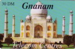 Calling Card, Gnanam, Tajmahal, Schrift "Gnanam" Schwarz, 30 DM - Zonder Classificatie