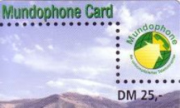 Calling Card, Mundophone, Gebirge, DM 25,- - Ohne Zuordnung