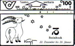 Telefonkarte Österreich, Sternzeichen Steinbock, 100 - Zonder Classificatie