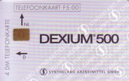 Telefonkarte Niederlande, Dexium 500 / Rückseite Boxer, F 5,00 / DM 4 - Unclassified