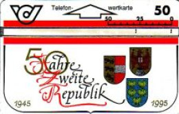 Telefonkarte Österreich, 50 Jahre Zweite Republik, 50 - Sin Clasificación