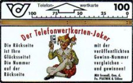 Telefonkarte Österreich, Piatnik, Der Telefonwertkarten-Joker, 100 - Non Classés