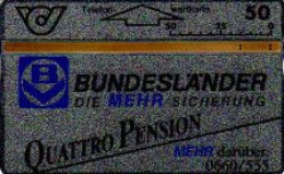 Telefonkarte Österreich, Bundesländer Mehr-Sicherung, Quattro Pension, 50 - Ohne Zuordnung