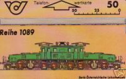 Telefonkarte Österreich, Lokomotiven, Krokodil, Reihe 1089, 50 - Sin Clasificación