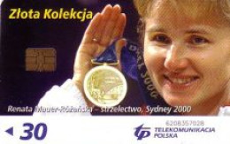 Telefonkarte Polen, Renata Mauer-Rózanska-strzelectwo, Sydney 2000, 30 - Non Classificati