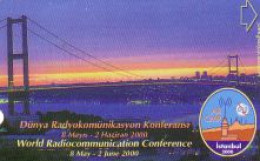 Telefonkarte Türkei, World Radiocommunication Conference Istanbul - Brücke, 100 - Ohne Zuordnung