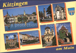 72416316 Kitzingen Main Stadtkirche Gustav Adolf Platz Alte Synagoge Falterturm  - Kitzingen